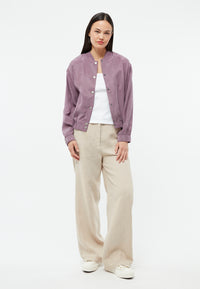 Givn Berlin Blousonjacke GBLORELLA relaxed aus TENCEL™ mit Peach-Effekt Jacket English Violet (Tencel)