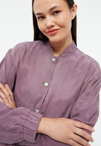 Givn Berlin Blousonjacke GBLORELLA relaxed aus TENCEL™ mit Peach-Effekt Jacket English Violet (Tencel)