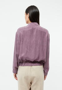 Givn Berlin Blousonjacke GBLORELLA relaxed aus TENCEL™ mit Peach-Effekt Jacket English Violet (Tencel)