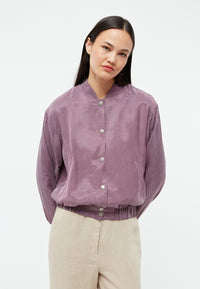 Givn Berlin Blousonjacke GBLORELLA relaxed aus TENCEL™ mit Peach-Effekt Jacket English Violet (Tencel)