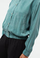 Givn Berlin Blousonjacke GBLORELLA relaxed aus TENCEL™ mit Peach-Effekt Jacket Graphite Green (Tencel)