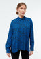 Givn Berlin Bluse GBIVA aus LENZING™ ECOVERO™ Blouse Black / Electric Blue (Tiger)