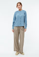 Givn Berlin Bluse GBSMILLA mit Puffärmeln aus TENCEL™ mit Peach-Effekt Blouse Cloudy Blue (Tencel)