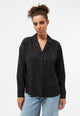 Givn Berlin Bluse GBZORA aus TENCEL™ mit Reverskragen Blouse Black (Tencel)