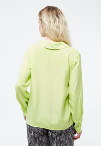 Givn Berlin Bluse GBZORA aus TENCEL™ mit Reverskragen Blouse Lime Green (Tencel)