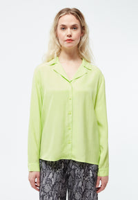 Givn Berlin Bluse GBZORA aus TENCEL™ mit Reverskragen Blouse Lime Green (Tencel)