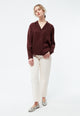 Givn Berlin Bluse GBZORA aus TENCEL™ mit Reverskragen Blouse Wine Red (Tencel)