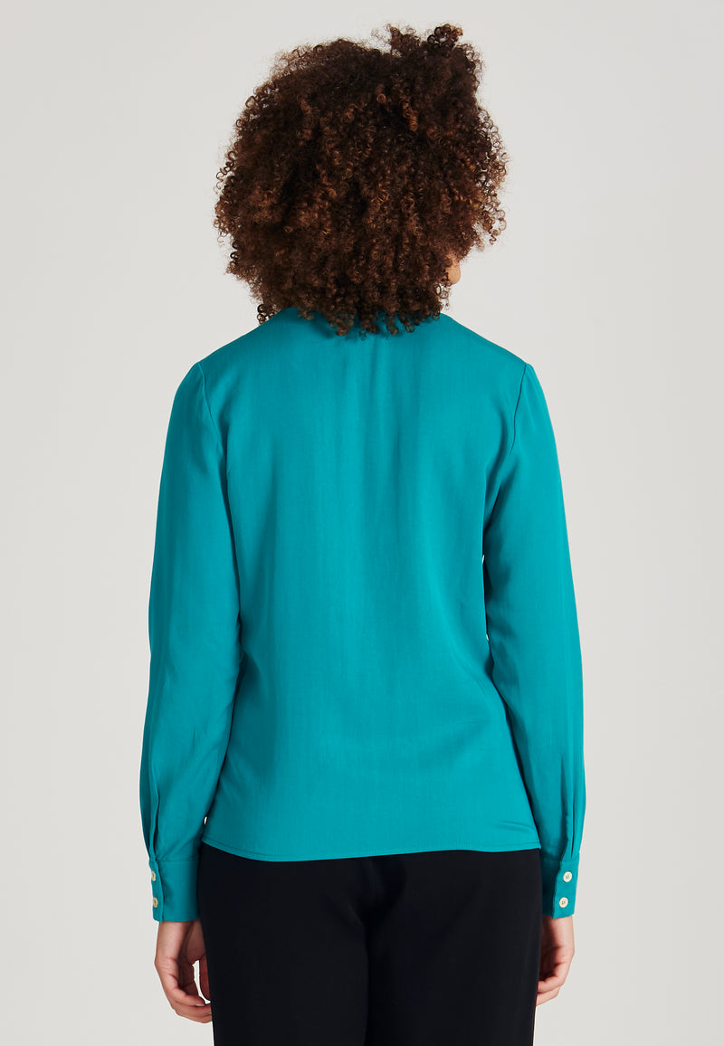 Givn Berlin Bluse ZOE aus TENCEL™ Lyocell Blouse Sea Green (Tencel)