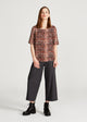 Givn Berlin Blusenshirt ISLA aus LENZING™ ECOVERO™ Blouse Black / Orange (Hearts)