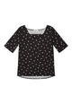 Givn Berlin Blusenshirt PAULINA aus LENZING™ ECOVERO™ Blouse Black / Mint / Off White