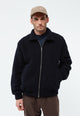 Givn Berlin Bomberjacke GBDAVID aus Wolle Jacket Dark Blue