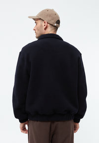 Givn Berlin Bomberjacke GBDAVID aus Wolle Jacket Dark Blue