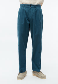 Givn Berlin Bundfaltenhose GBLEWIN relaxed aus Bio-Baumwoll Twill Trousers Basalt
