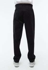 Givn Berlin Bundfaltenhose GBLEWIN relaxed aus Bio-Baumwoll Twill Trousers Black