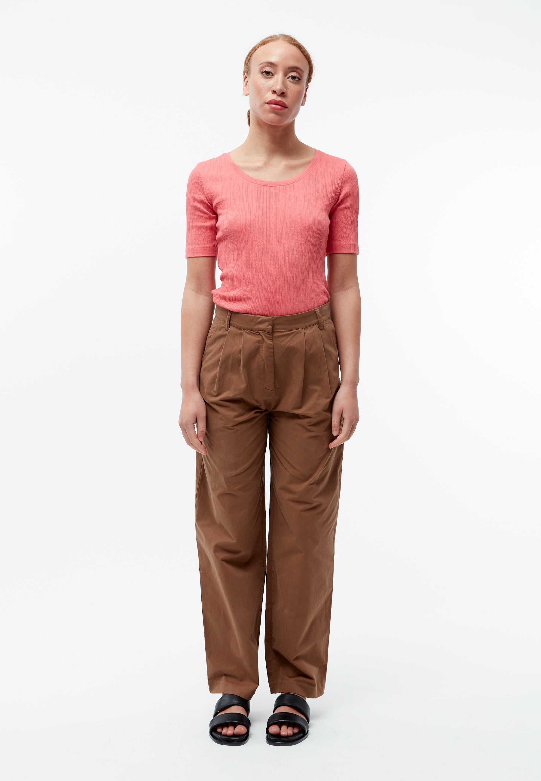★2024FW新作★GROVE★BRINA CIGARETTE MID PANTS BRINA CIGARETTE MID PANTS [2COLOR] - GROVE