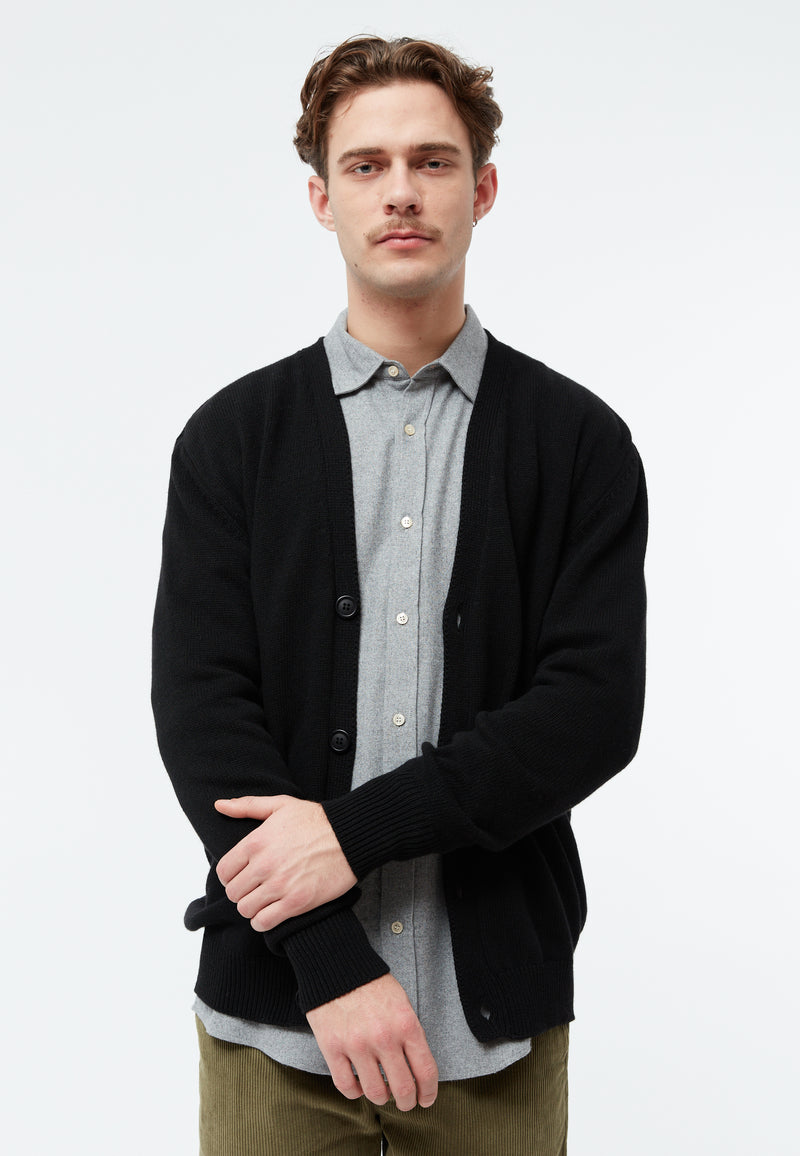 Givn Berlin Cardigan GBJUNIS aus recyceltem Wollgemisch Cardigan Black
