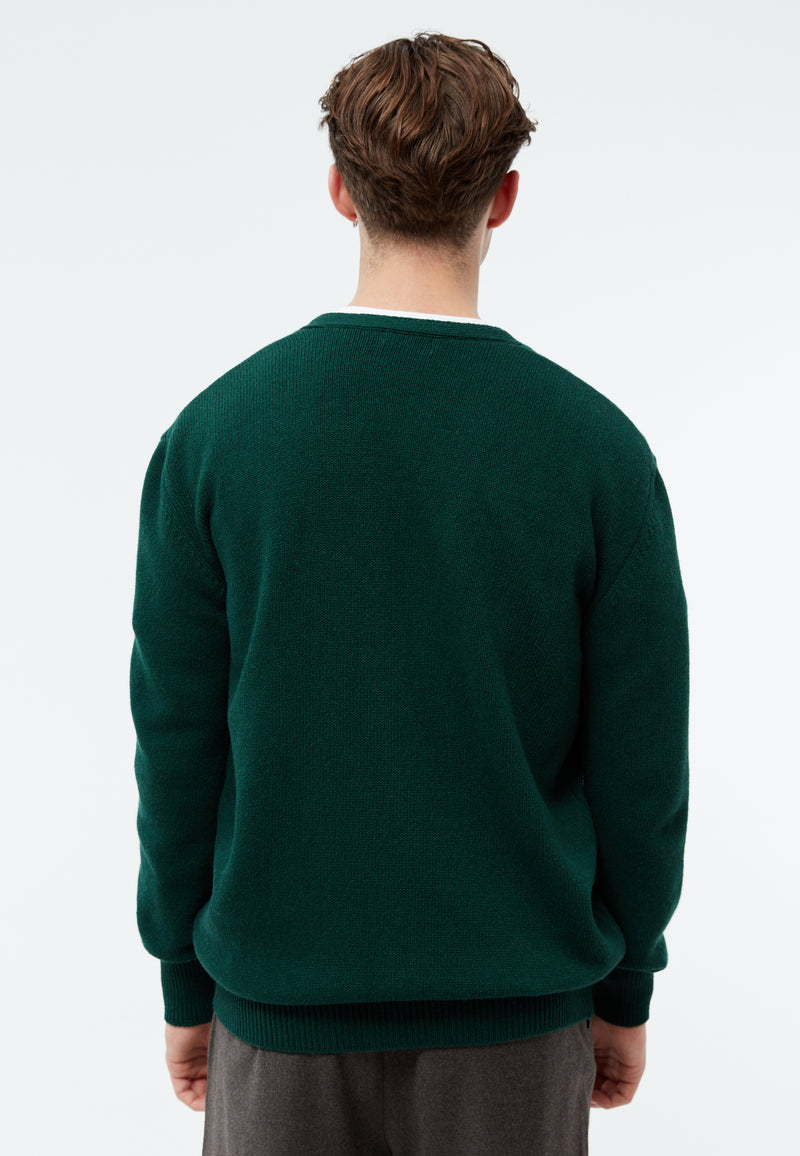 Givn Berlin Cardigan GBJUNIS aus recyceltem Wollgemisch Cardigan Bottle Green