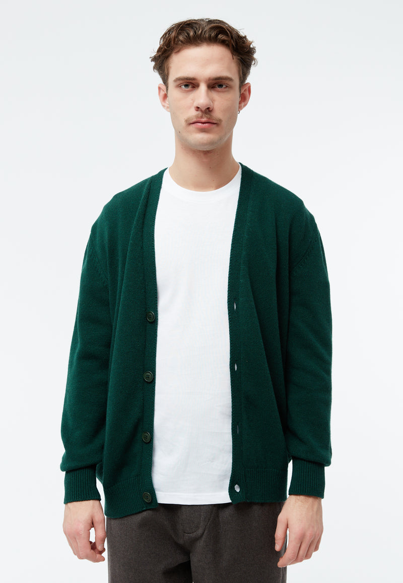 Givn Berlin Cardigan GBJUNIS aus recyceltem Wollgemisch Cardigan Bottle Green