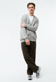 Givn Berlin Cardigan GBJUNIS aus recyceltem Wollgemisch Cardigan Mid Grey