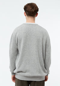 Givn Berlin Cardigan GBJUNIS aus recyceltem Wollgemisch Cardigan Mid Grey