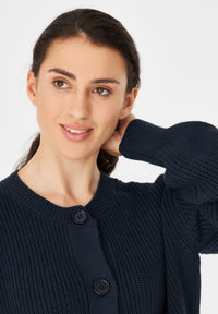 Givn Berlin Cardigan GBOLINA relaxed Fit aus Bio-Baumwolle Cardigan Midnight Blue