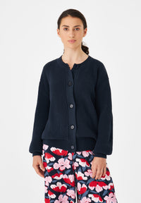 Givn Berlin Cardigan GBOLINA relaxed Fit aus Bio-Baumwolle Cardigan Midnight Blue