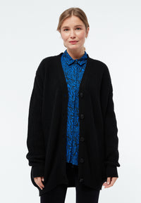 Givn Berlin Cardigan GBRAYA im loose Fit aus recyceltem Wollgemisch Cardigan Black