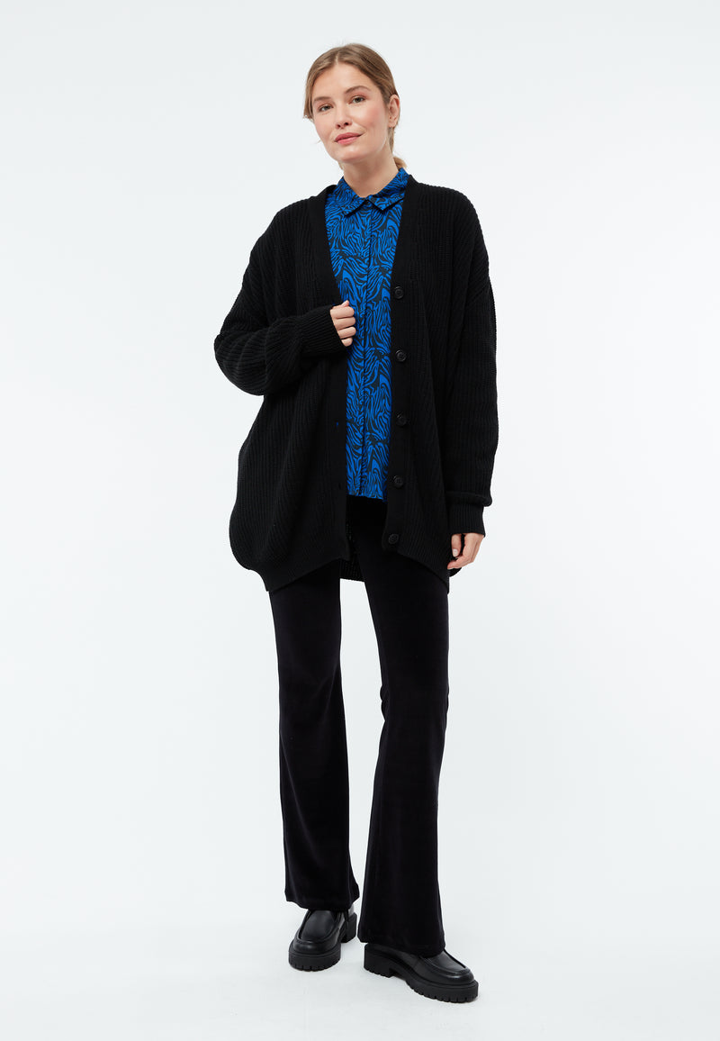 Givn Berlin Cardigan GBRAYA im loose Fit aus recyceltem Wollgemisch Cardigan Black