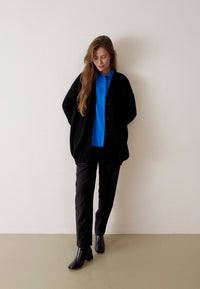 Givn Berlin Cardigan GBRAYA im loose Fit aus recyceltem Wollgemisch Cardigan Black