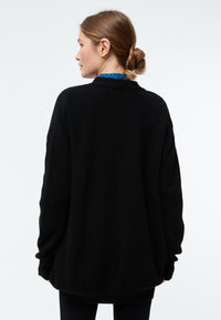 Givn Berlin Cardigan GBRAYA im loose Fit aus recyceltem Wollgemisch Cardigan Black