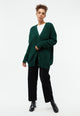 Givn Berlin Cardigan GBRAYA im loose Fit aus recyceltem Wollgemisch Cardigan Bottle Green