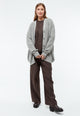 Givn Berlin Cardigan GBRAYA im loose Fit aus recyceltem Wollgemisch Cardigan Mid Grey