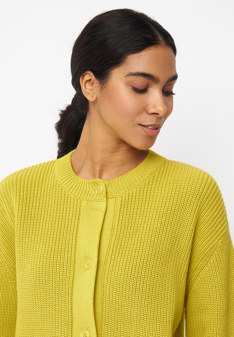 Givn Berlin Cardigan OLINA aus Bio-Baumwolle Cardigan Dusty Lime