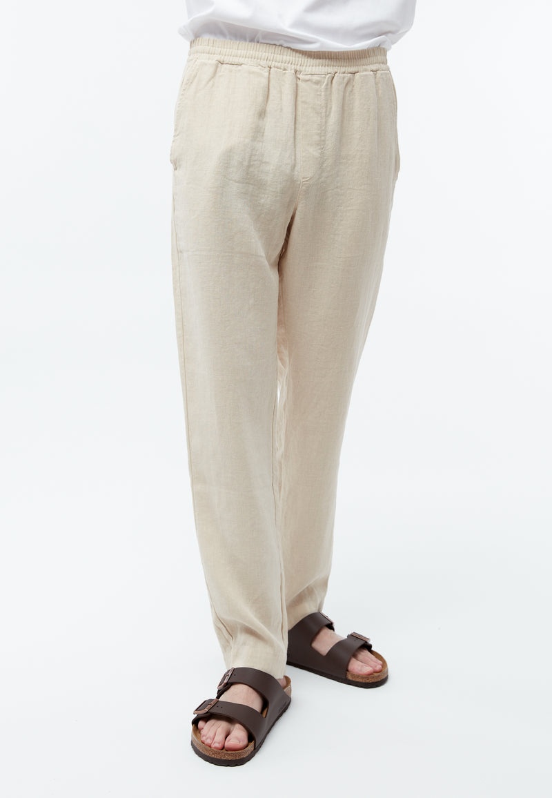 Givn Berlin Leinenose GBERIC mit Tunnelzug Trousers Beige (Linen)