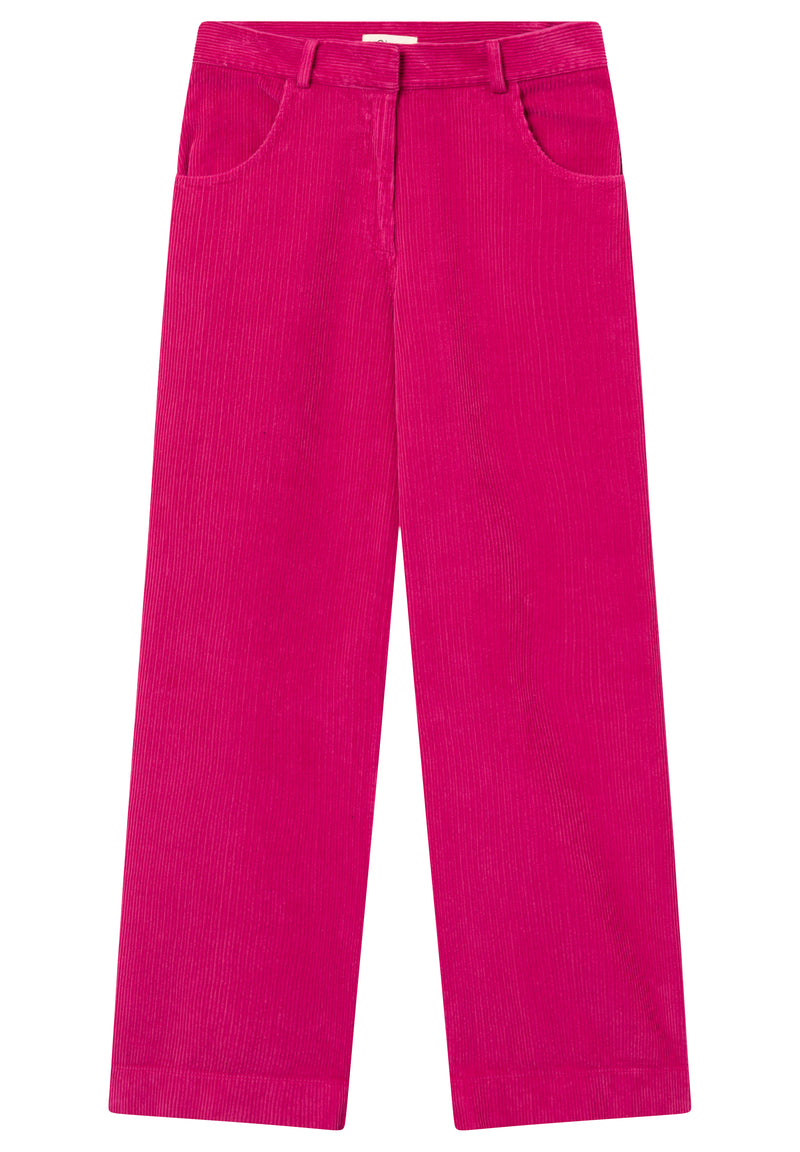 Givn Berlin Cordhose ELENA aus Bio-Baumwolle Trousers Berry Pink (Cord)