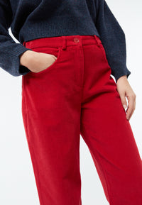 Givn Berlin Cordhose GBCORALIE in eleganter Passform aus Bio-Baumwolle Trousers Crimson (Cord)