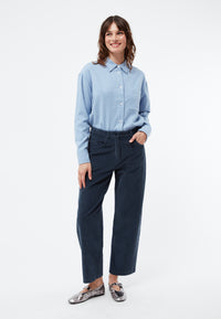 Givn Berlin Cordhose GBCORALIE in eleganter Passform aus Bio-Baumwolle Trousers Midnight Blue (Cord)