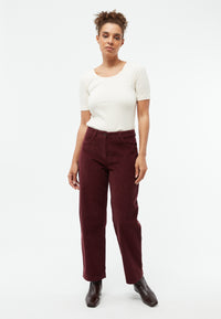 Givn Berlin Cordhose GBCORALIE in eleganter Passform aus Bio-Baumwolle Trousers Wine Red (Cord)