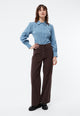 Givn Berlin Cordhose GBELENA in weiter Passform aus Bio-Baumwolle Trousers Coffee Brown (Cord)