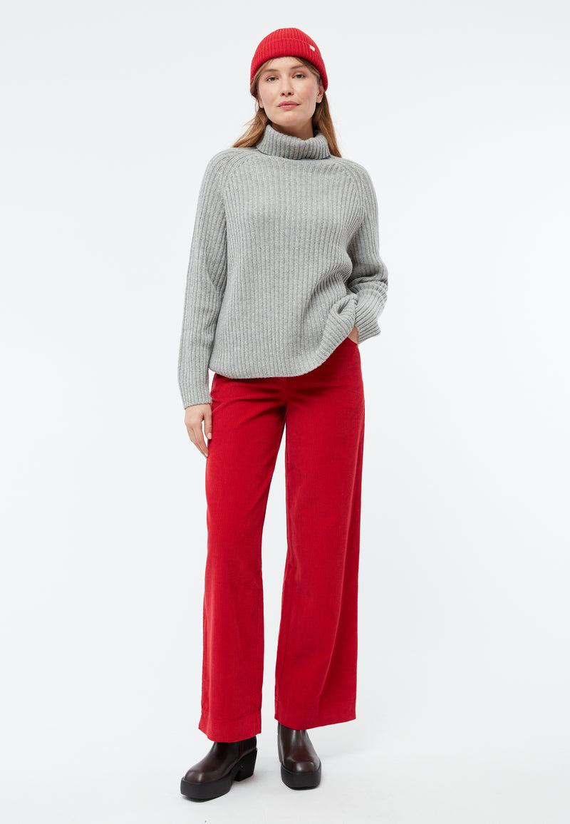 Givn Berlin Cordhose GBELENA in weiter Passform aus Bio-Baumwolle Trousers Crimson (Cord)