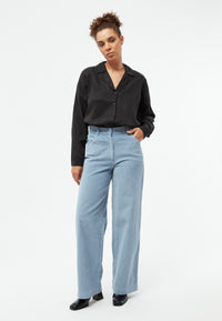 Givn Berlin Cordhose GBELENA in weiter Passform aus Bio-Baumwolle Trousers Frosty Blue (Cord)