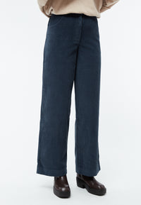 Givn Berlin Cordhose GBELENA in weiter Passform aus Bio-Baumwolle Trousers Midnight Blue (Cord)