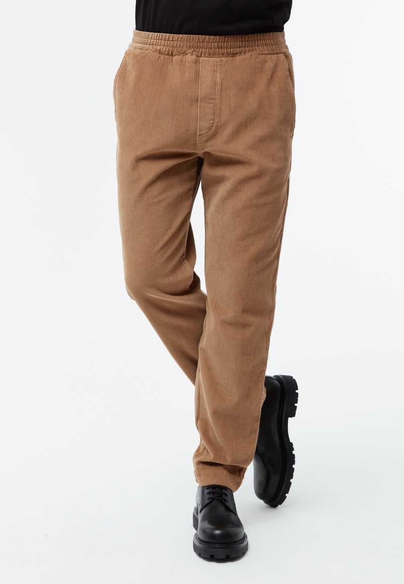 Givn Berlin Cordhose GBERIC aus Bio-Baumwolle mit elastischem Bund Trousers Dark Camel (Cord)