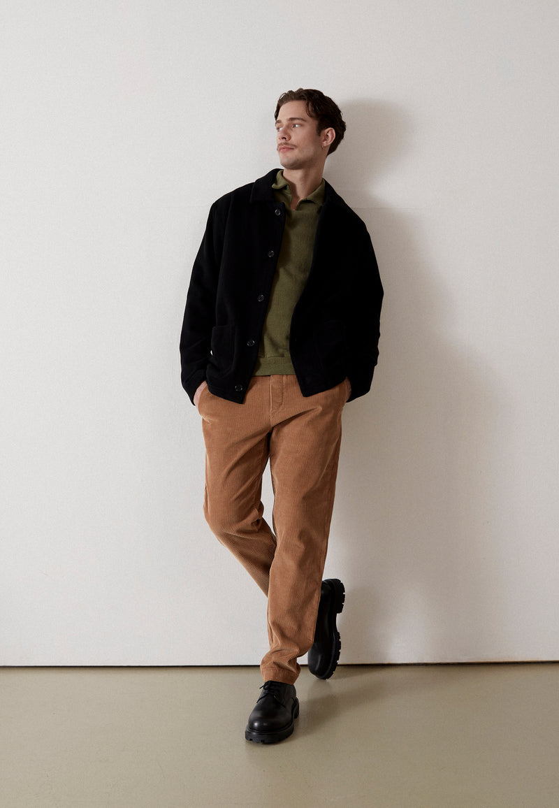 Givn Berlin Cordhose GBERIC aus Bio-Baumwolle mit elastischem Bund Trousers Dark Camel (Cord)