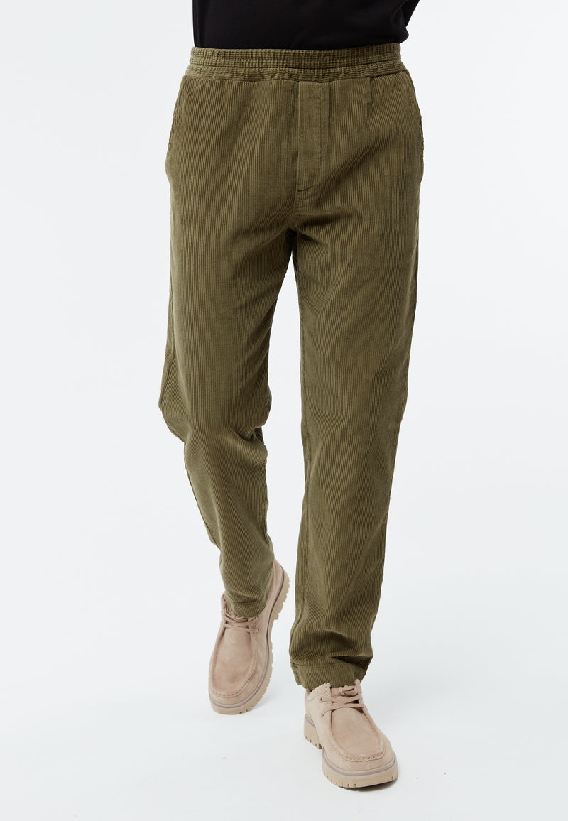 Givn Berlin Cordhose GBERIC aus Bio-Baumwolle mit elastischem Bund Trousers Khaki (Cord)