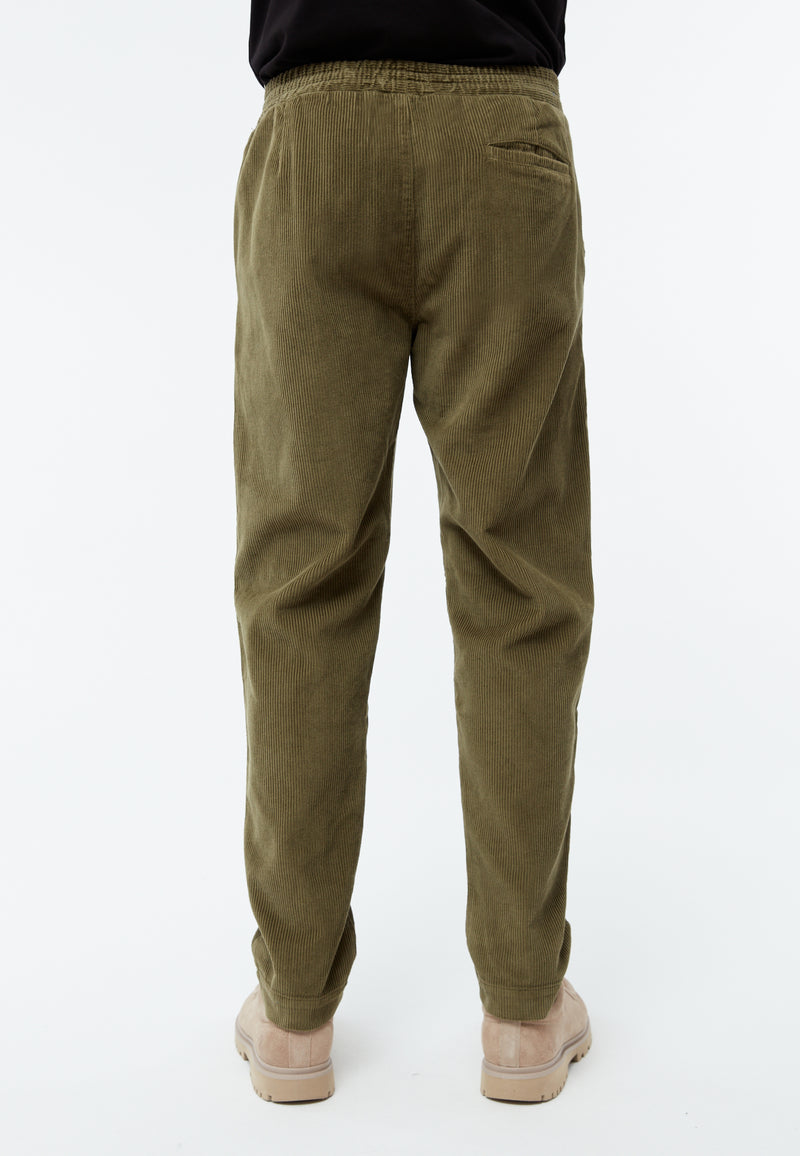 Givn Berlin Cordhose GBERIC aus Bio-Baumwolle mit elastischem Bund Trousers Khaki (Cord)