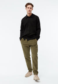 Givn Berlin Cordhose GBERIC aus Bio-Baumwolle mit elastischem Bund Trousers Khaki (Cord)