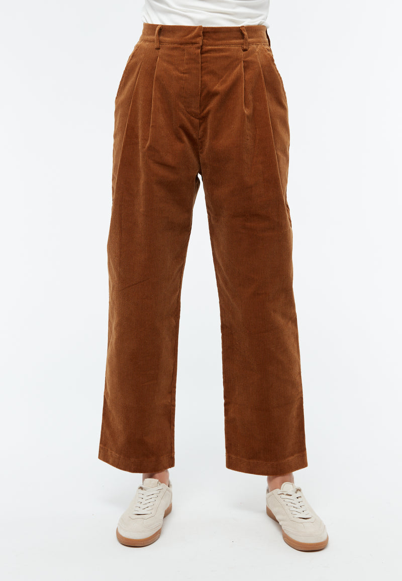 Givn Berlin Cordhose MAIKE aus Bio-Baumwolle Trousers Caramel Brown (Cord)