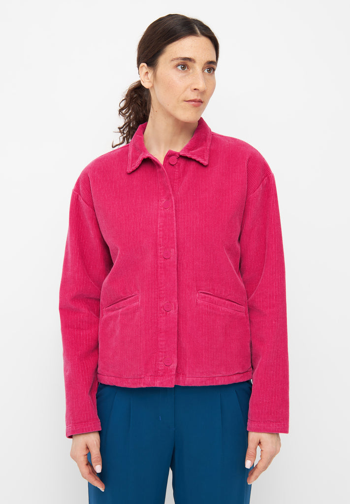 H&m pink shop corduroy jacket