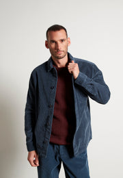 Givn Berlin Cordjacke GBCURT aus Bio-Baumwolle Jacket Midnight Blue (Cord)